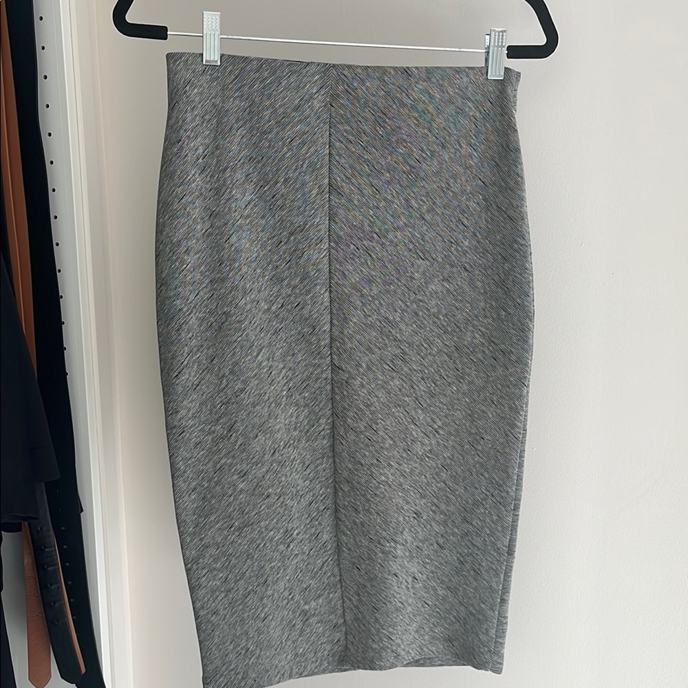 Reserved Marbled Gray Pencil Skirt